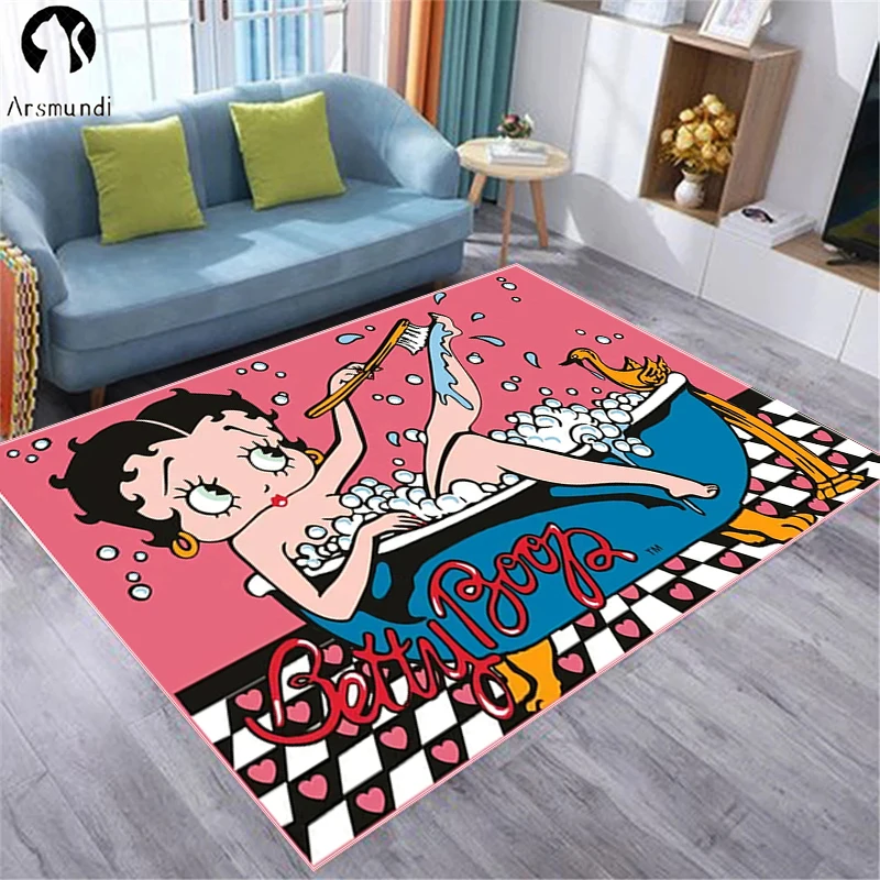 

Children Room Mat Boopes Bettyes Motorcycle Carpet Bath Mats Cute Rug Doormat Entrance Door Floor Carpets Kitchen Decoration