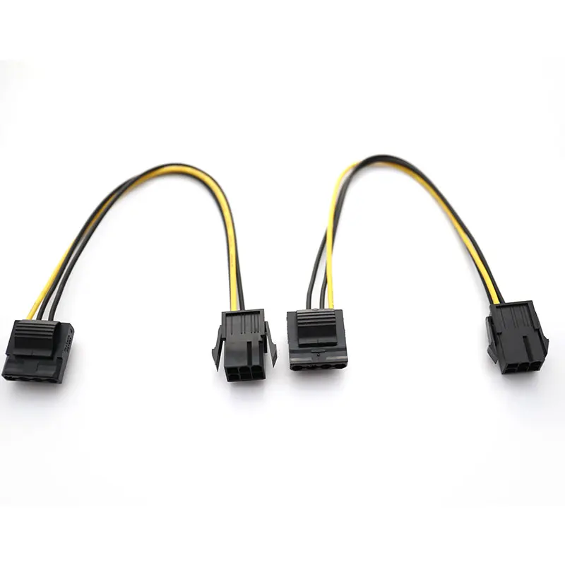 Адаптер питания Molex-PCI-E IDE 4-контактный разъем мама-6-контактный кабель