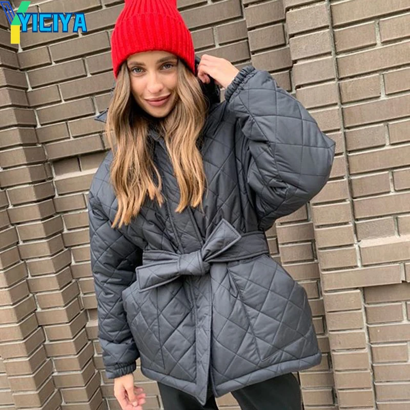 YICIYA Winter Parkas 2022 For Woman Loose Casual Hooded Fashion Thick Coats Women Elegant Streetwear Cotton Jacket Female Ladies