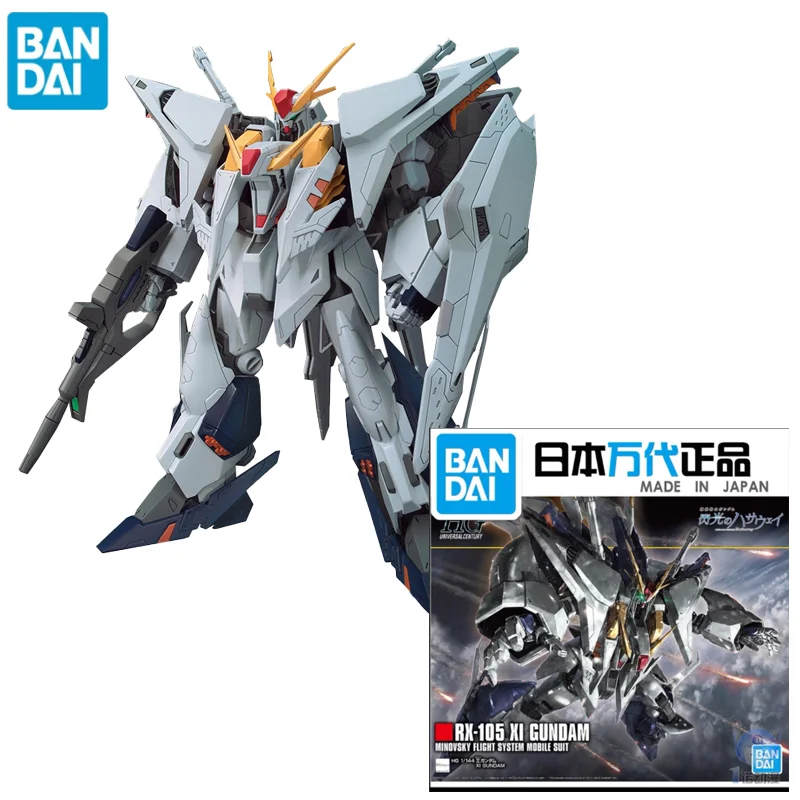 

Оригинальный Bandai фигурка Гандам HG HGUC 1/144, мобильный костюм Gundam Hathaways Flash Gundam, модель в сборе, аниме экшн-фигурки