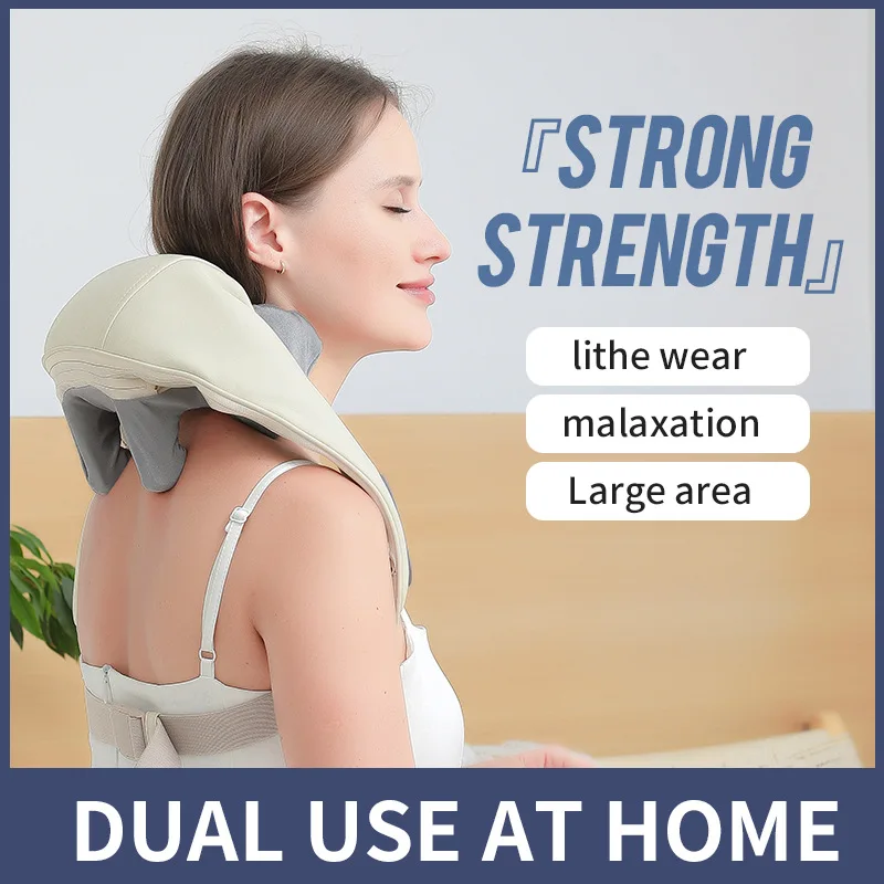 

Electric Neck And Back Massager Wireless Neck And Shoulder Kneading Massage Pillow Cervical Back Muscle Relaxing Massage Shawl