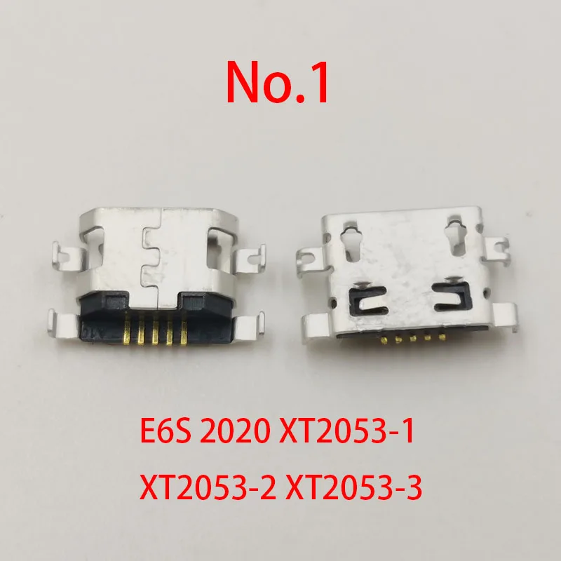 

50PCS Micro USB Charging Dock Port For Motorola Moto E6S XT2053-1 XT2053-2 -3/G5S XT1793 XT1794 XT1792 Charger Connector Socket