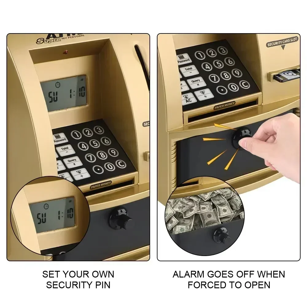 Скринька для экономии денежных монет Рождественский подарок денег с паролем