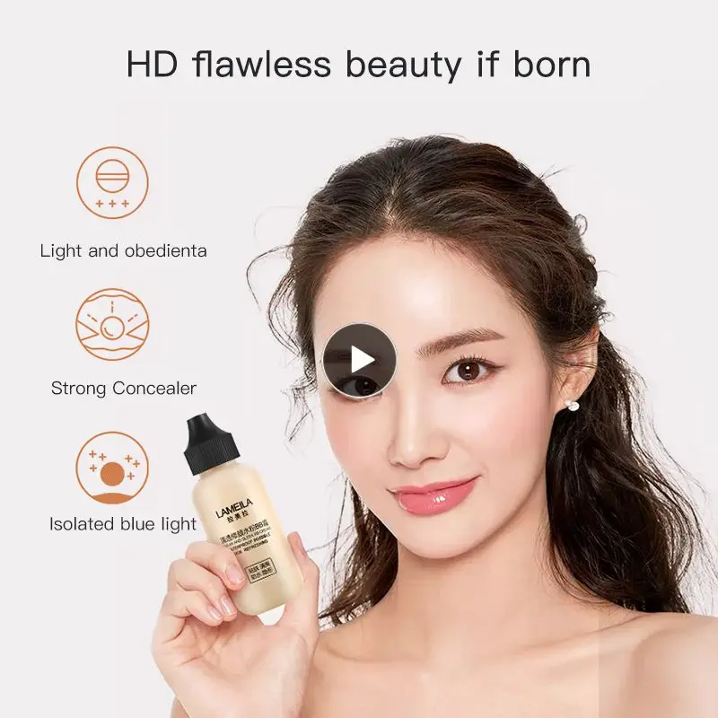

LAMEILA Lightweight Concealer Beauty Cream Foundation Long-lasting Not Easy To Lose Makeup CC Cream Face Beauty Makeup TSLM1