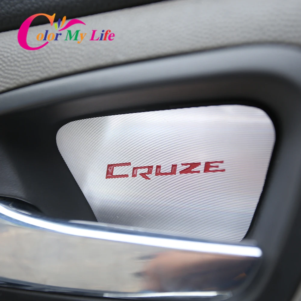 

Color My Life 4Pcs/Set Aluminum Interior Door Hand Bowl Cover Trim Sequins for Chevrolet Cruze Sedan Hatchback 2009 - 2013