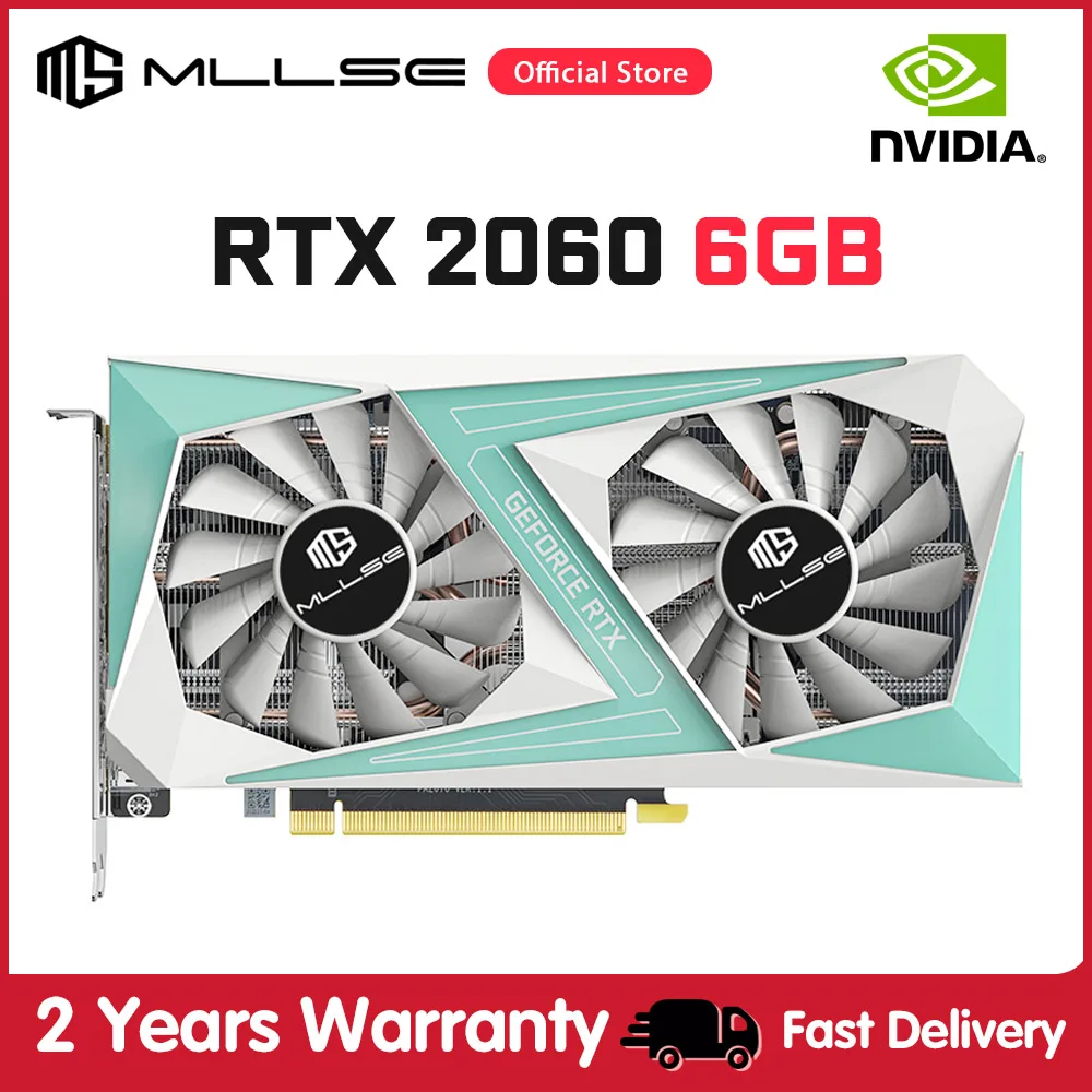 

Игровая видеокарта MLLSE RTX 2060 6G GDDR6 3,0 бит PCI-E x 16 8Pin NVIDIA GeForce GPU rtx2060 6g игровая пластина для видео