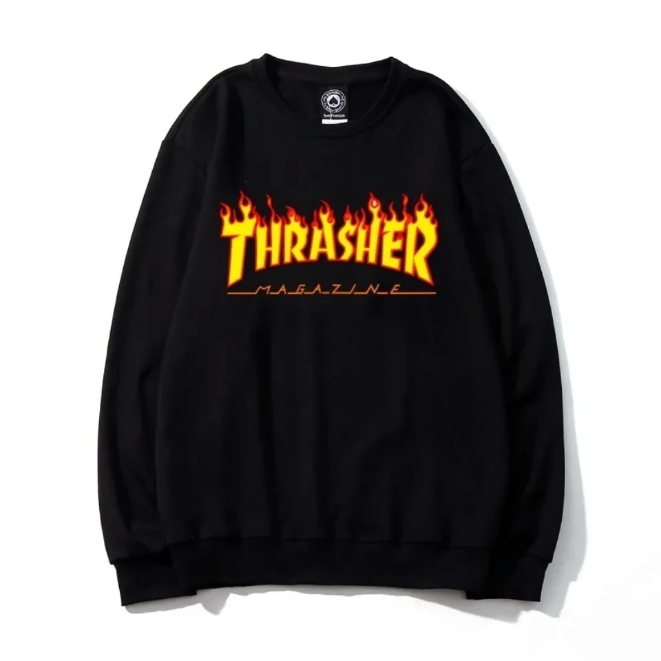 

Men Women's Casual dies Fasion Lon Sleeve Flame Printed Couple dies Sweatsirts S-5XL