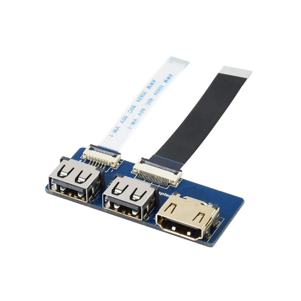 

USB HDMI-совместимый адаптер для базовой платы Raspberry Pi CM4 IO, адаптирующий FFC коннектор к стандартному разъему