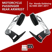 new chrome motorcycle rear adjustable passenger armrests for honda goldwing gl1800 2001 2017 16 15 14