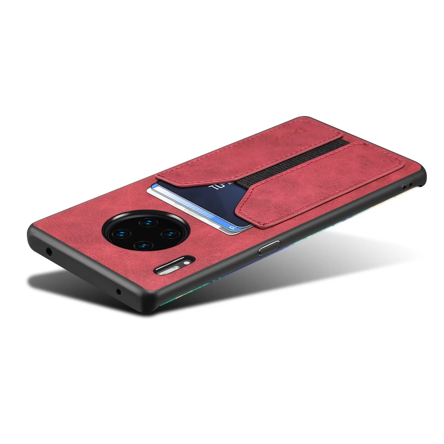 Pu Leather Phone Case For Huawei P50 P40 P30 Pro Slim Soft Back Cover With Card Holder For Huawei Mate 40 30 Mate40 Mate30 Pro