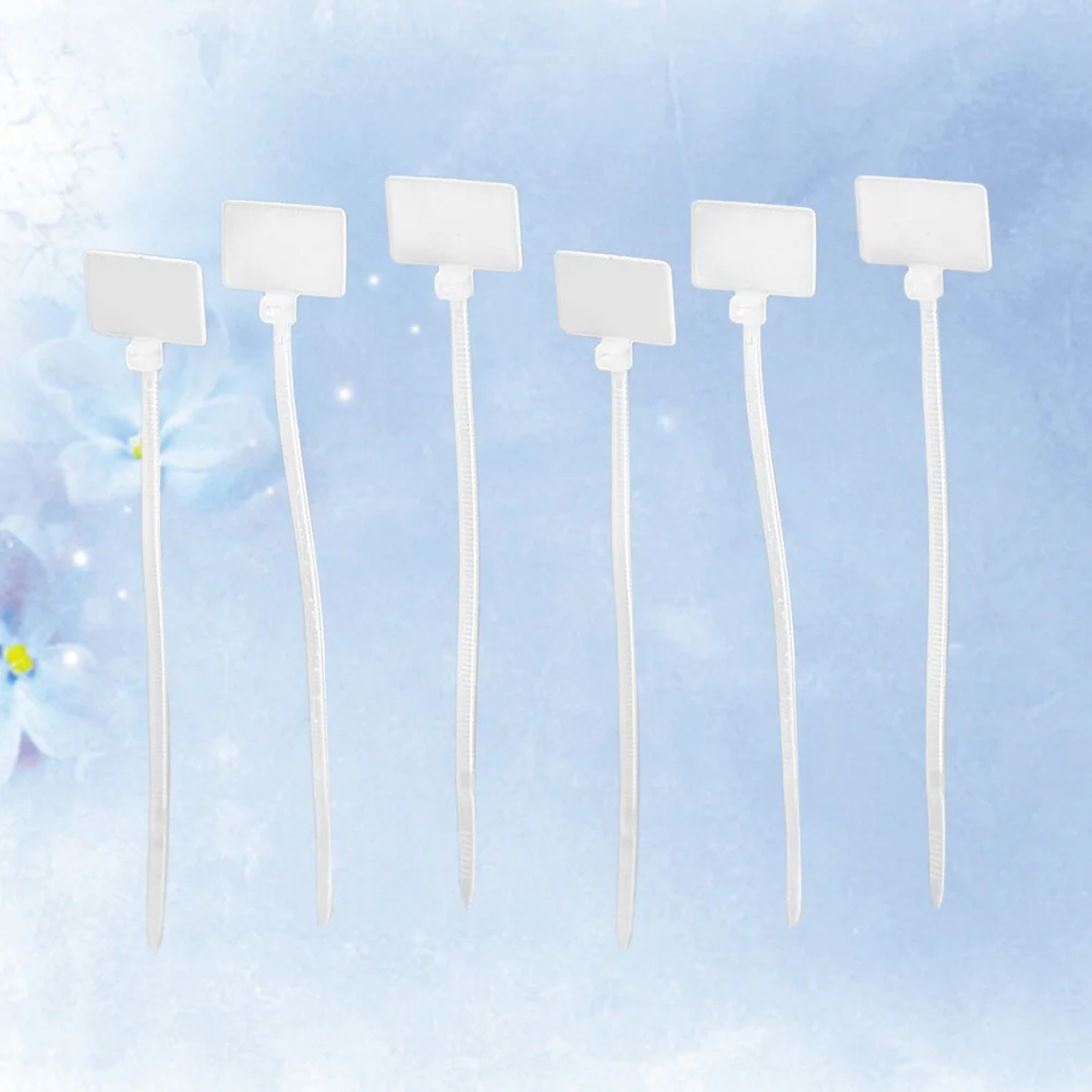 

250PCS Self-locking Nylon Core Cable Tie Wraps Ethernet Wire Zip Tie with Marking Lable for Home Office