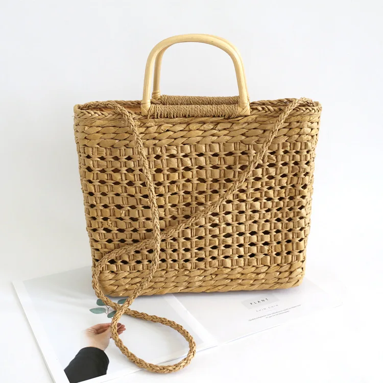 

straw Braiding handbag Woven beach casual Top-Handle Totes bags BB-62