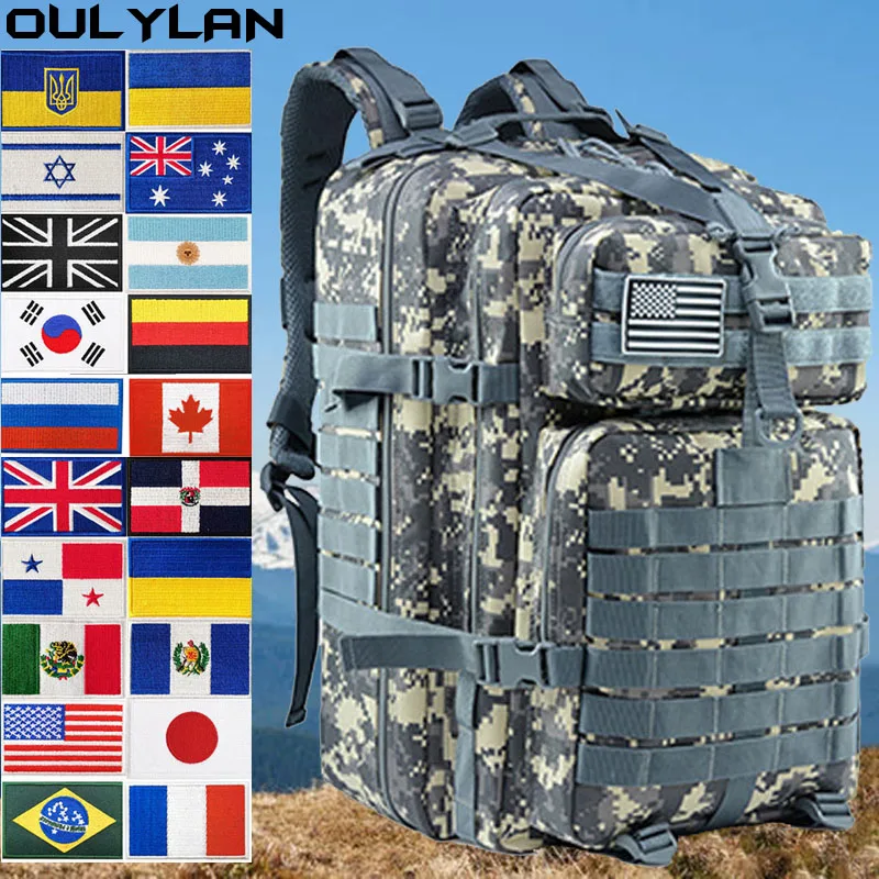 

Дорожный рюкзак для мужчин 30 л/50 л, походный рюкзак, кемпинг, камуфляжный ранец, военная сумка для пешего туризма, охотничье снаряжение