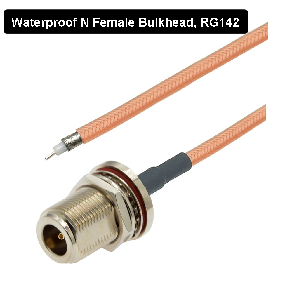 BEVOTOP Коаксиальный кабель RG142 N гнездо для пайки 10см