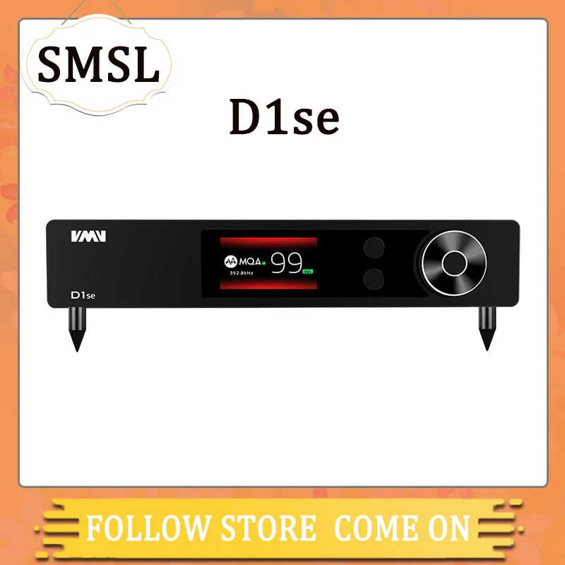 

SMSL VMV D1se MQA Audio DAC 768kHz 32bit Bluetooth 5.0 USB Optical Coaxial RCA DSD512 ES9038PRO Decoder With Remote Control