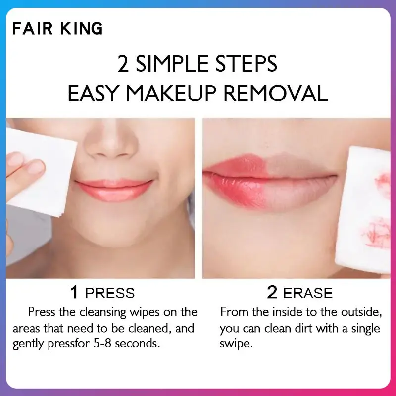 

FAIR KIN Wipes Cleansing Sheet One Time Minerals Cleansing Cotton Makeup Remover Face Skin Cleansing Cotton Makeup Tools