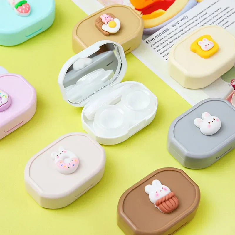 Контейнер для контактных линз с милыми мультяшными рисунками контейнер