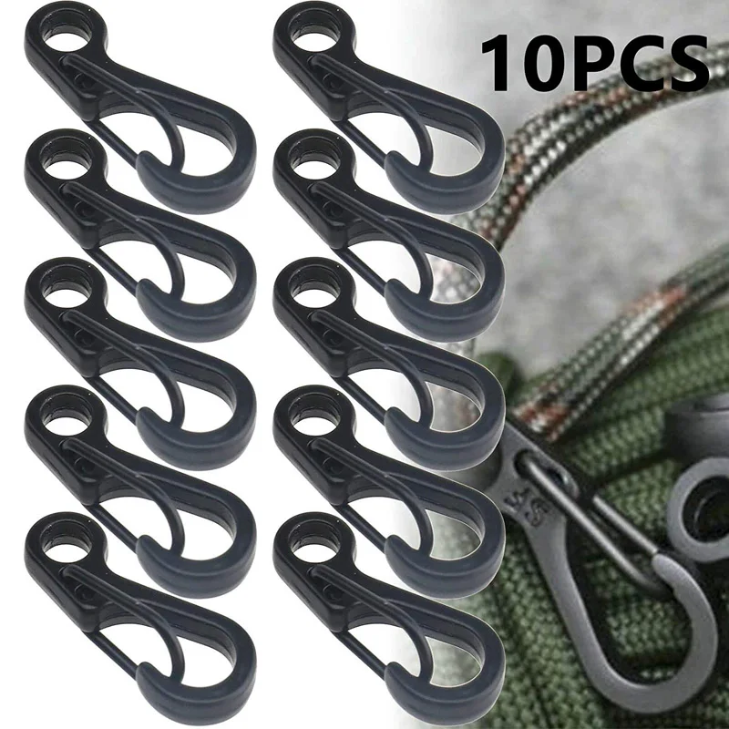 Фото 10Pcs/lot Mini Carabiner Paracord Tactical Gear Hooks Key Chain Camping EDC Survival Climbing SF Spring Backpack Clasps Keychain №3