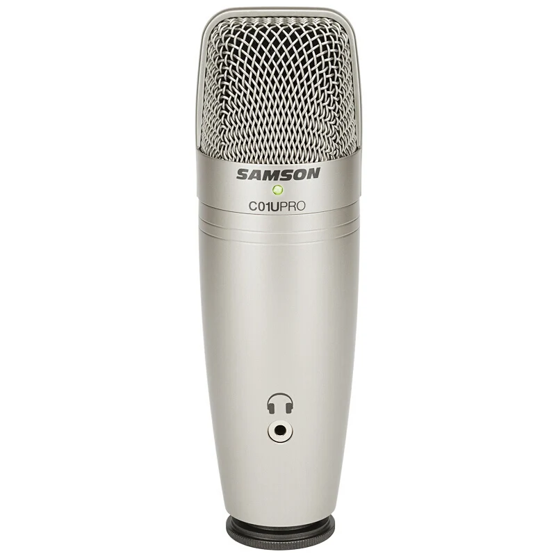 Samson C01U Pro USB Studio Condenser Microphone with Real-time monitoring large diaphragm condenser microphone for broadcasting |