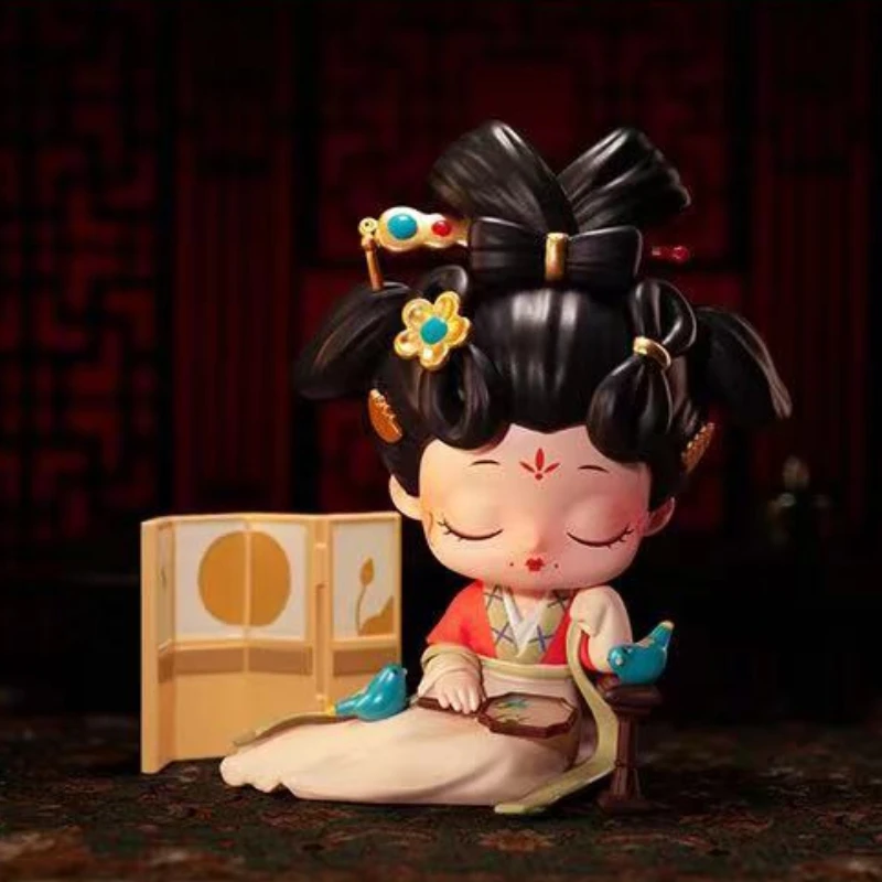 

Palace Banquet In Tang Dynasty Series Blind Box Toys Popmart Cute Anime Figure Surprise Box Chinoiserie Model Doll Girls Gift