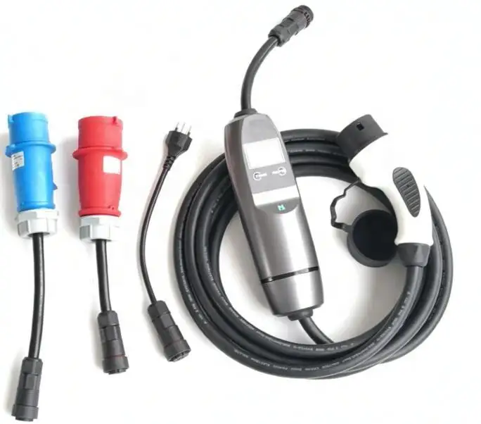 

16A Wall-mount quick charging station 16amp Type2 iec62196 charge point electric car with eu ac plug