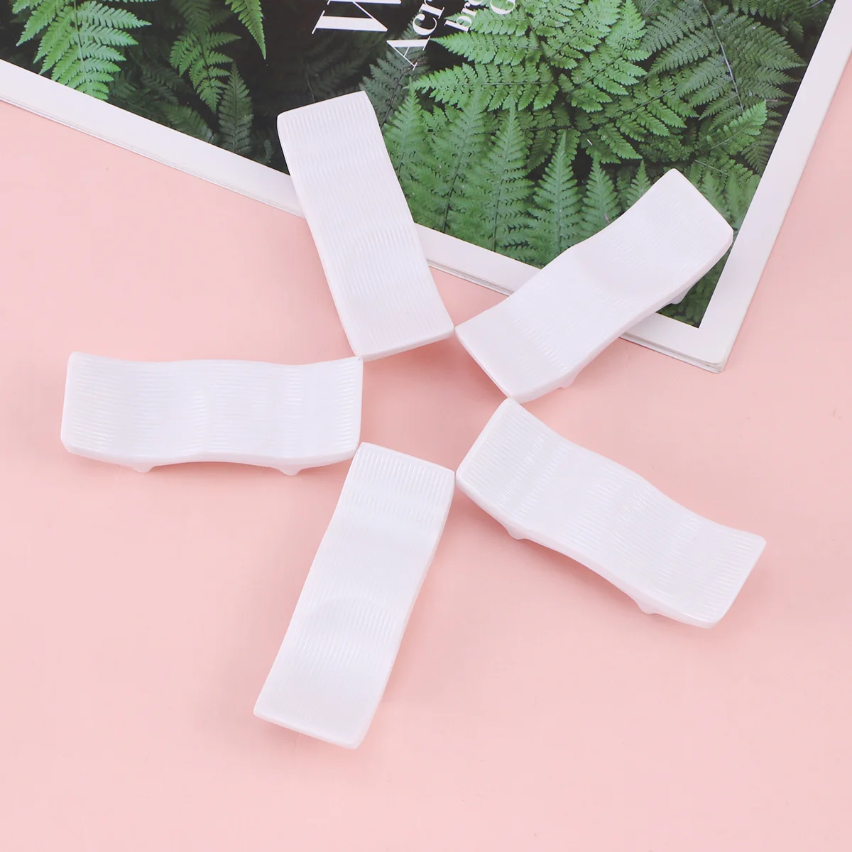 

5 Pcs Imitation Porcelain Tableware Chopstick Holder Chopstick Rack Chopstick Rest Chopstick Stand for Hotel