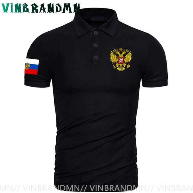 

RU Coat of Arms Polo Shirt Russia Eagle Soccer Fastball Custom Family Party Pride Shirt Russian Empire Double Eagles Polo Shirts