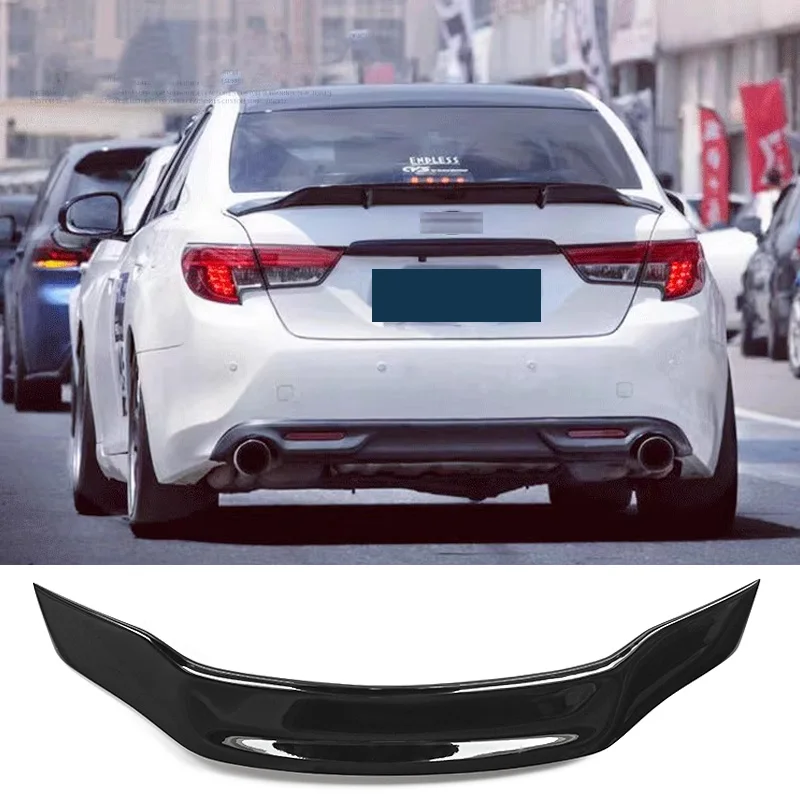

Rear Wing for Toyota Mark X Spoiler Reiz Tail Fin 2010 to 2017 Carbon Paint Accessories