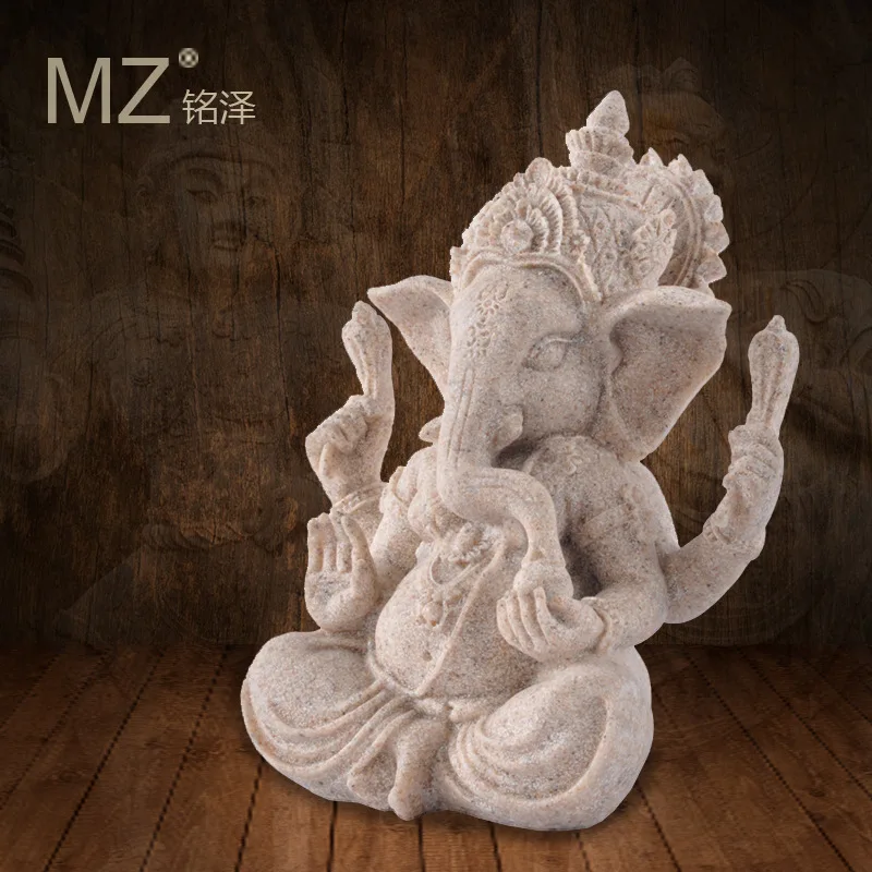 Home Furnishing handicrafts sandstone resin ganesha crafts India The mascot elephants statues home decore | Дом и сад