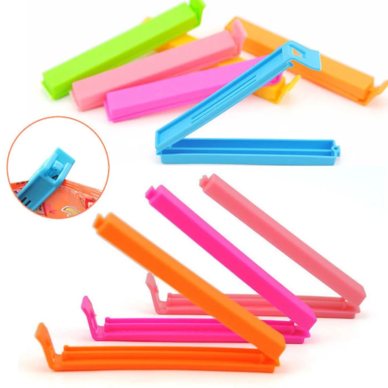 

5Pcs Portable New Kitchen Storage Food Snack Seal Sealing Bag Clips Sealer Clamp Tools Home For Kitchen Accessories Wholesale