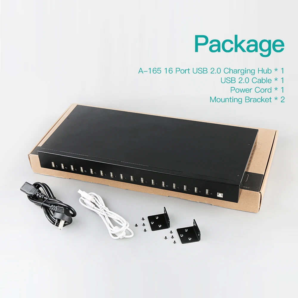 Sipolar A-165 16-портовый USB-концентратор для передачи данных и зарядки разветвитель