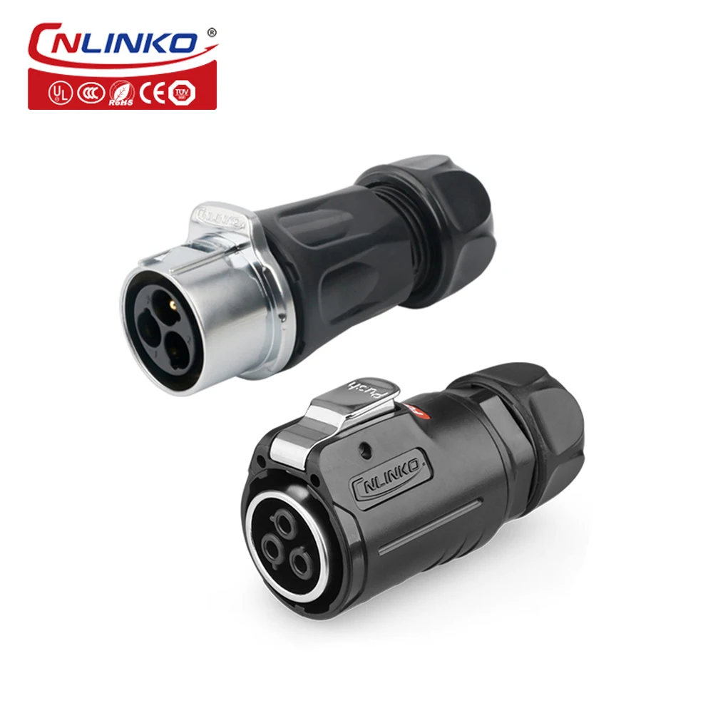 

IP67 Waterproof Wire Connector Electrical Cable 3/4/10/12/19/24 Pin Outdoor Plug Socket Waterproof Push-pull Quick Connection