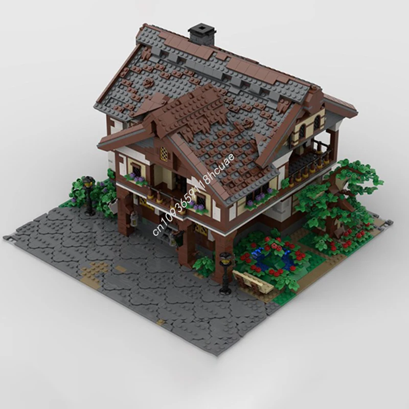 Moc 5059 шт. The Rings Bree Bank модульные строительные блоки модель дома DIY креативная сборка