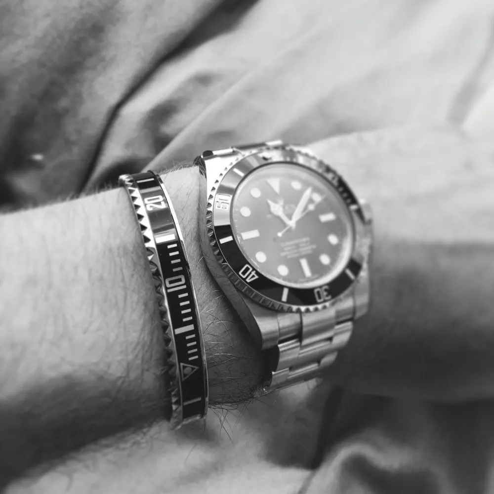 2021 Dial Steel Speedometer Bracelets &amp Bangles bracciale uomo Stainless Cuff Bangle Bezel Pulseiras Bijoux | Украшения и