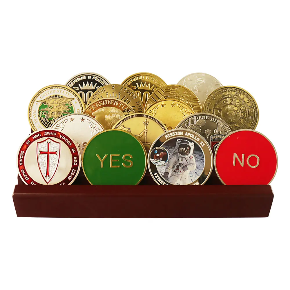 Стенд деревянный для демонстрации монет держатель 20 юбилейных |