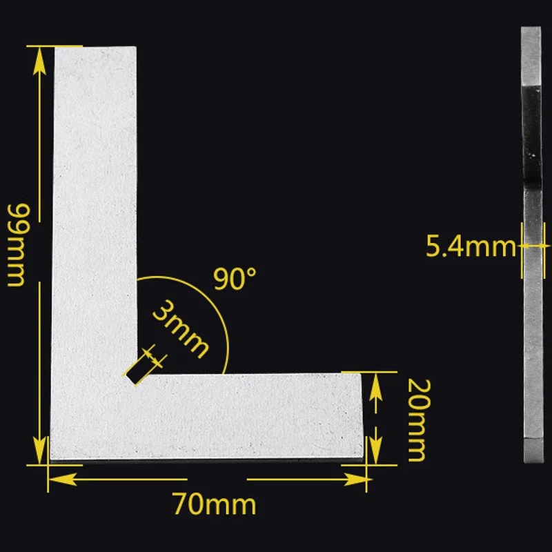 

Нож с углом 90 градусов, квадратная линейка для деревообработки, столярных работ, металла, набор столярных инструментов, измерение квадратов...