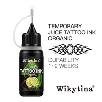 10ml temporary natural juice tattoo ink transparent gel henna cone paste health waterproof ink for body art tattoo accessories