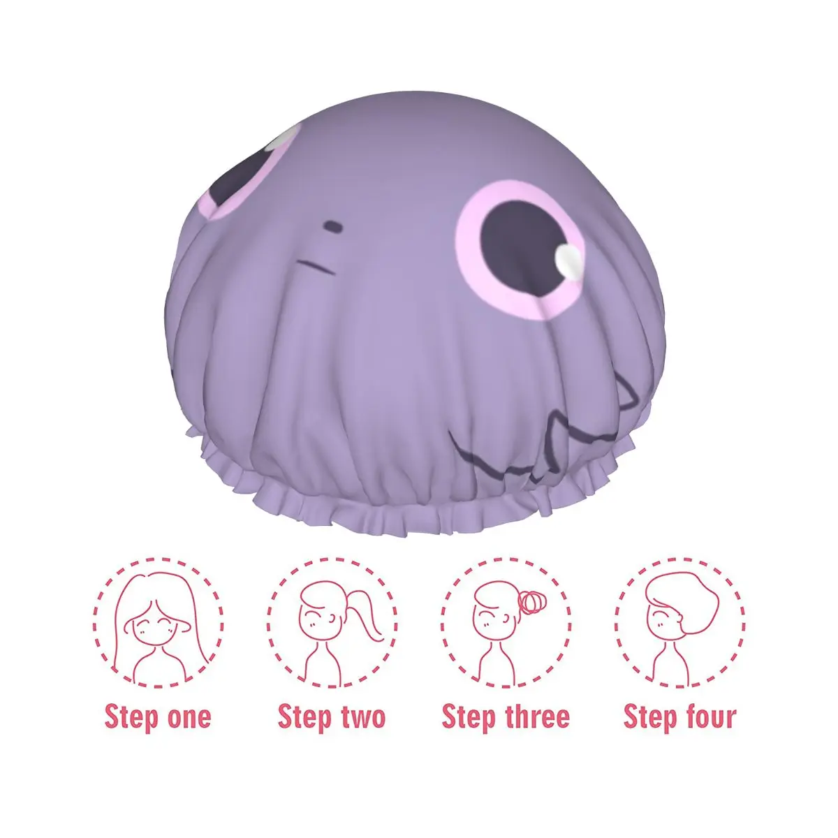 Espurr двойная Водонепроницаемая мягкая шапочка для душа купания