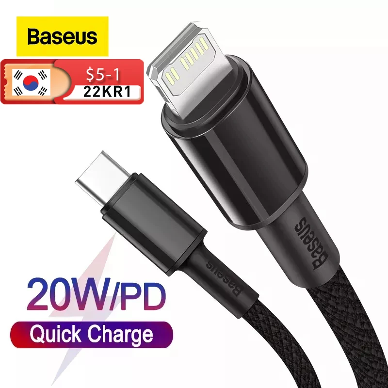 Baseus PD 20W USB C Cable for iPhone 13 12 Pro Max Fast Charge for iPhone USB C Cable USB Type C Cable Data Cable USB Charger