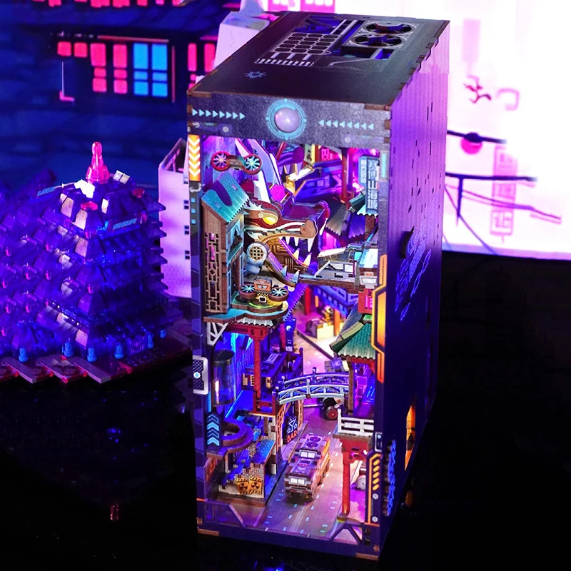 Набор подставок для книжной полки сделай сам деревянная миниатюрная модель в