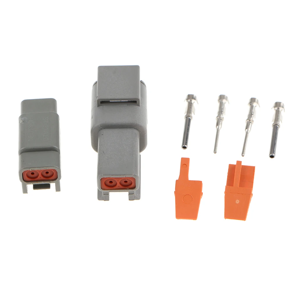 

1 Set 2Pin Way Car Motorbike Sealed Electrical Wire Connector Plug 20A