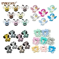 tyry h 1 pc baby animal silicone teethers bird bird zebra koala baby teething product accessories for pacifier chains bpa free
