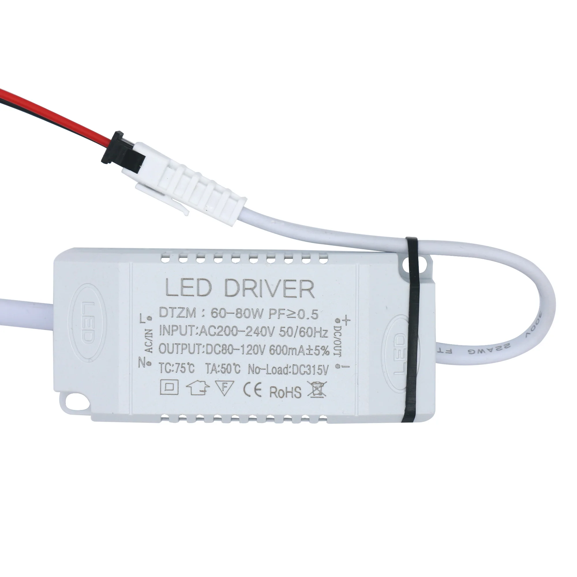 

30-50W 60-80W LED Driver 460mA 600mA Light LED Transformer AC200V Power Adapter DC80-147V For LED Spot Bulb DIY Strip