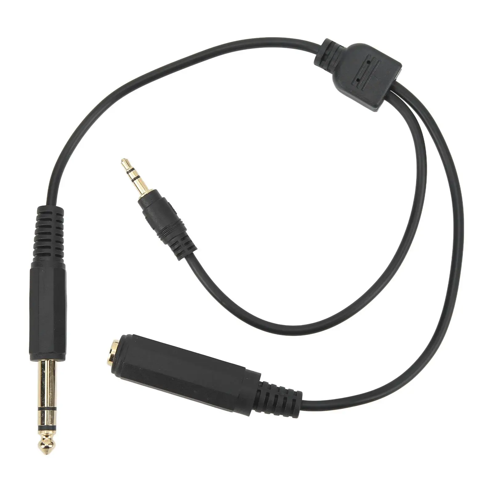 Переходник Y-образного кабеля-разветвителя от 6 35 мм до 3 5 для микрофонов и