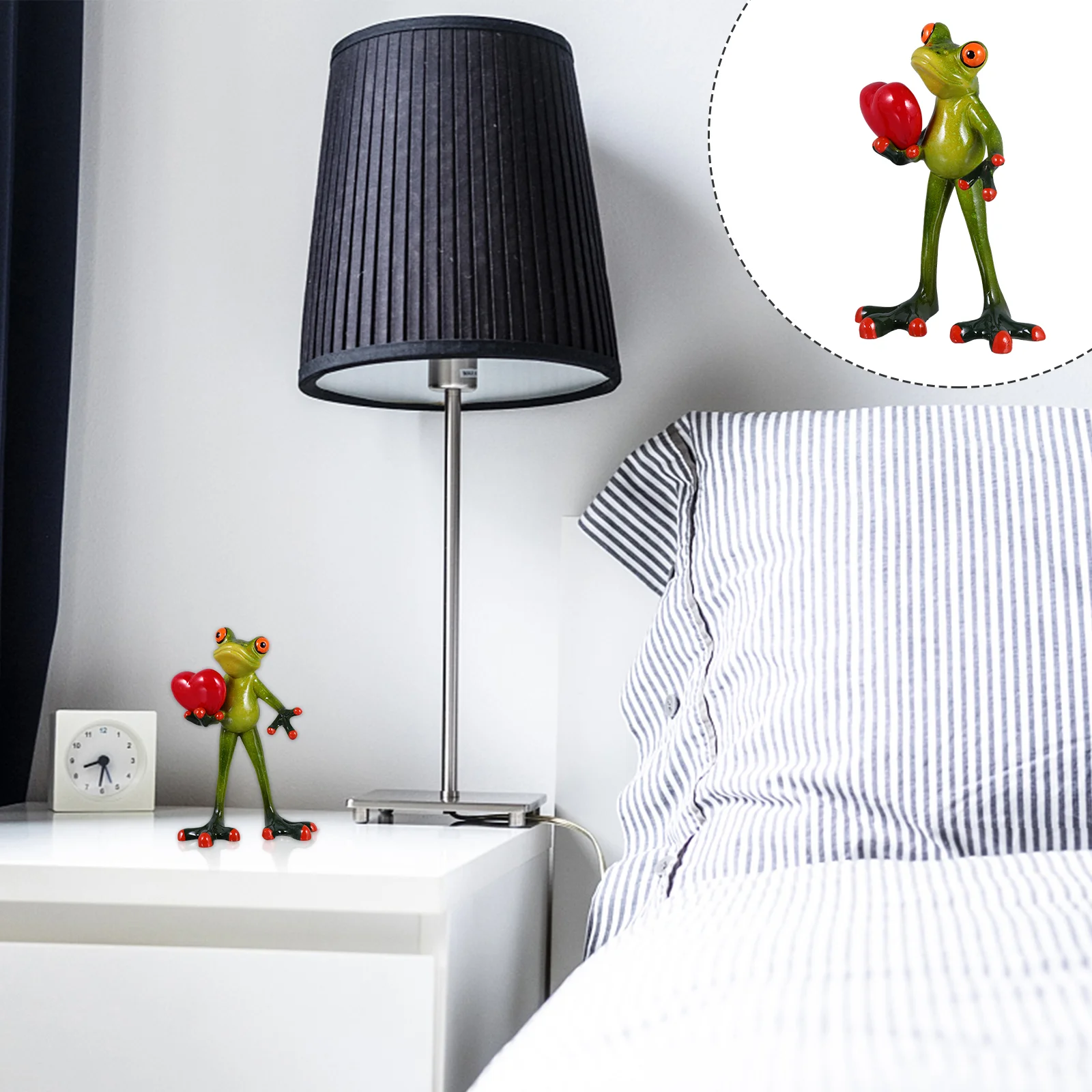 

Frog Frogs Garden Figurine Figurines Decor Resin Model Decoration Landscape Micro Desktop Statue Ornamentminiature Figures