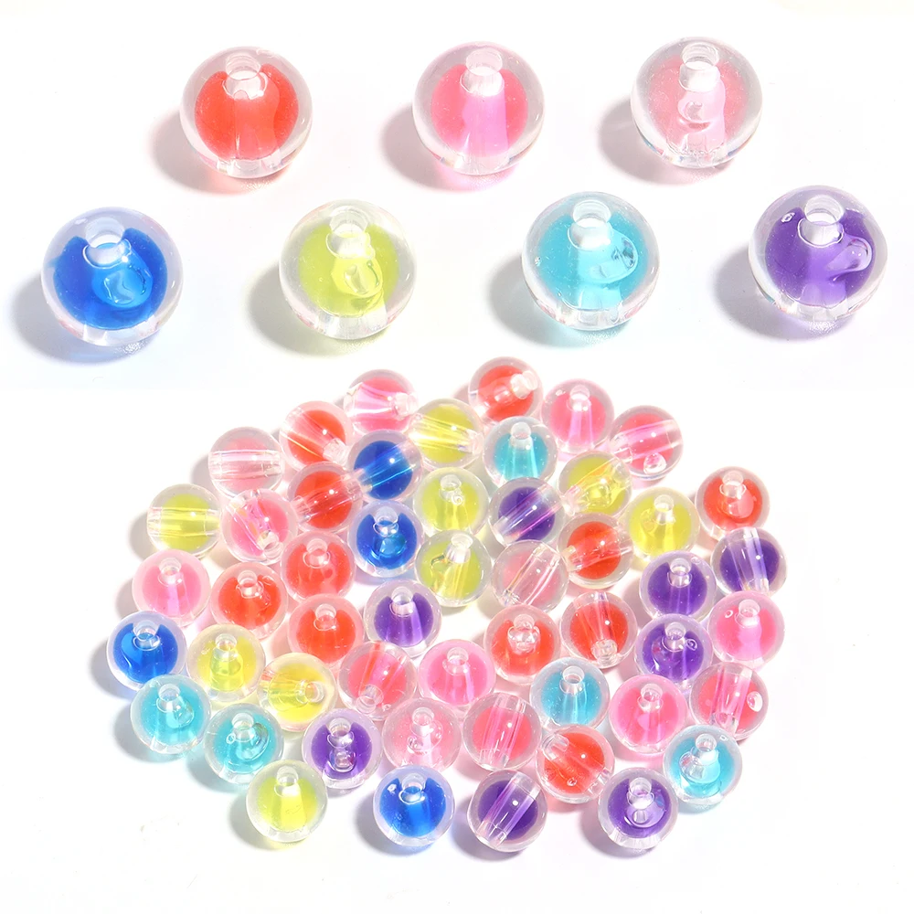 Набор акриловых круглых бусин из 50 разноцветных бесплатных для изготовления