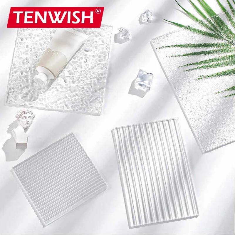 

Transparent Texture Plate Acrylic Board Water Ripple Photo Props for Photography Studio Still Life Product Commercial Shooting