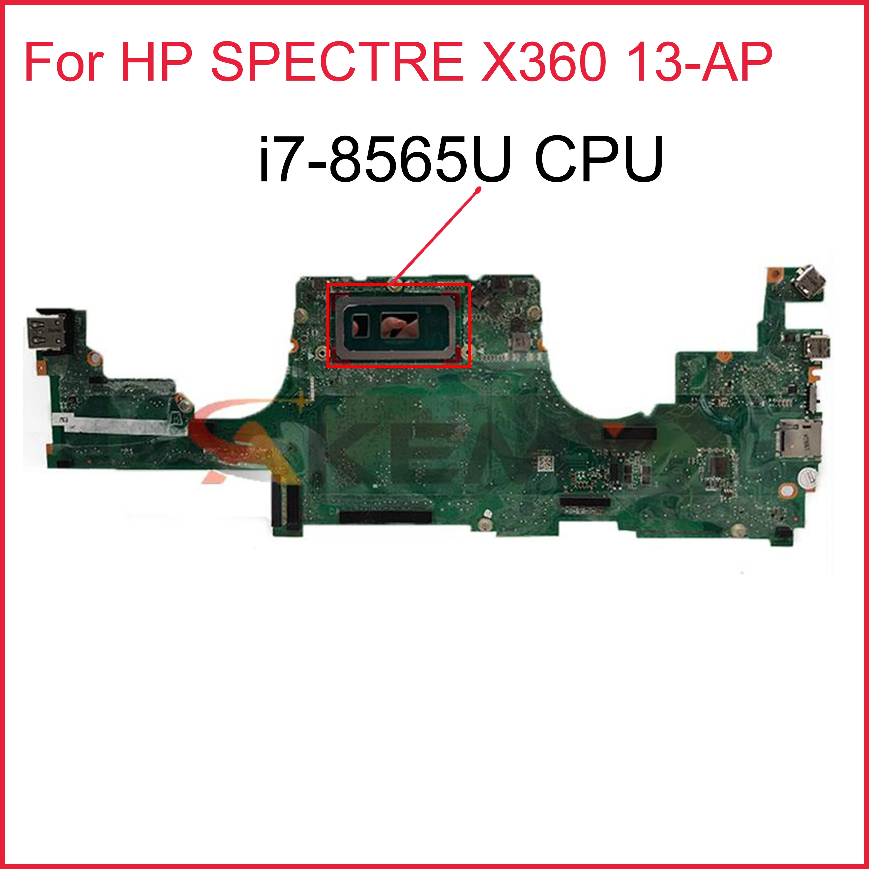 

100% working for HP SPECTRE X360 13-AP motherboard L37640-601 DA0X36MBAE0 with i7-8565U cpu + 8GB RAM tested ok