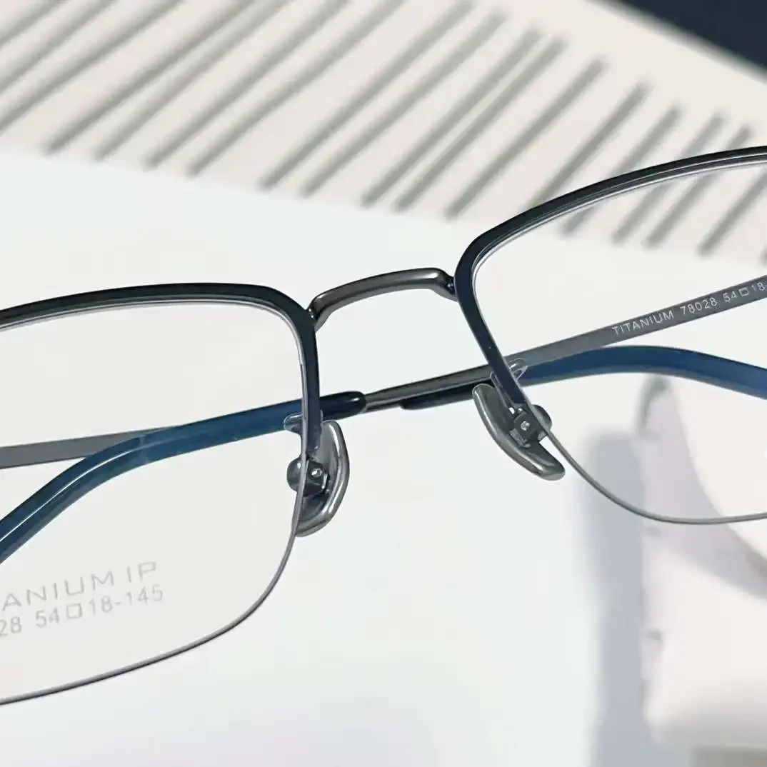 Ретро модные титановые оправы для очков без мужские и женские очки Rx
