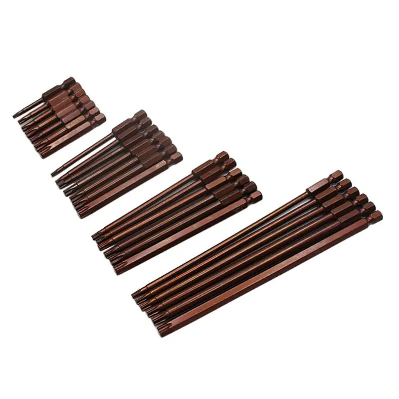 

T10 T15 T20 T25 T27 T30 T40 Torx TX Star Bits